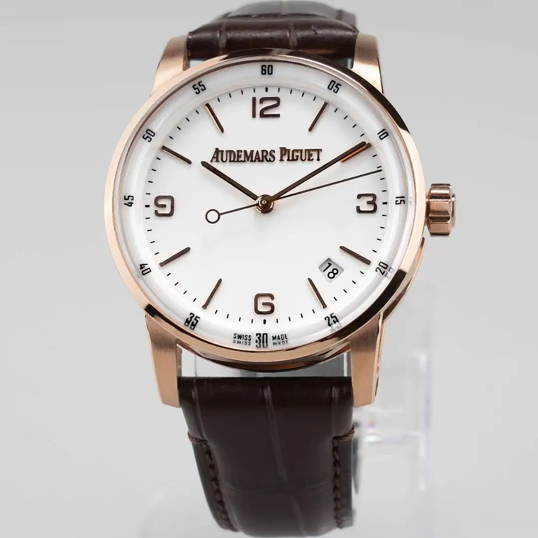 Durable R8 Factory Audemars Piguet Code 11.59 White Dial Brown Leather –  Super Clone Watch Replica 7255